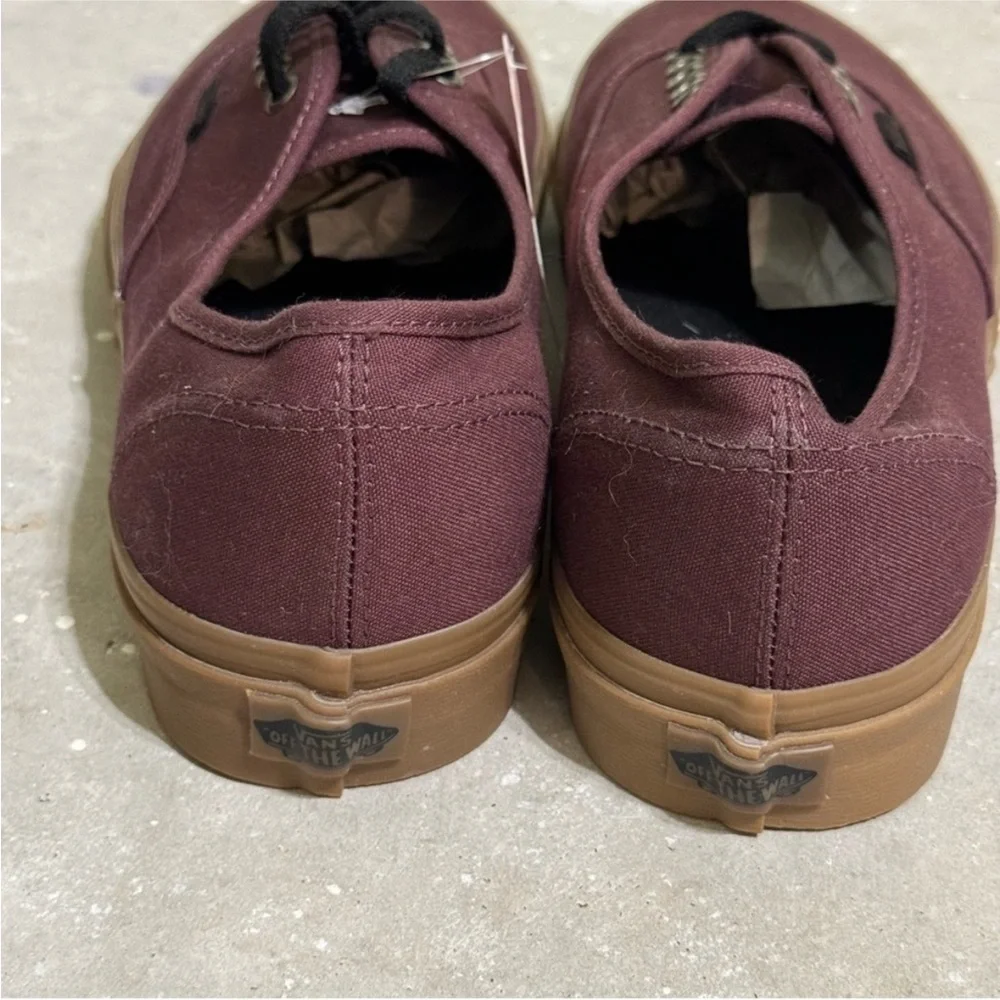 Vans Authentic Light Gum/Burgundy/Port Royale Sneaker Size 11 Men - Picture 5 of 7